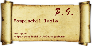 Pospischil Imola névjegykártya
